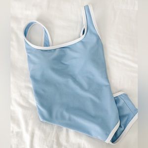 LainSnow Ocean Isle One Piece- Carolina Blue- Size Small- CHARLESTON COLLECTION